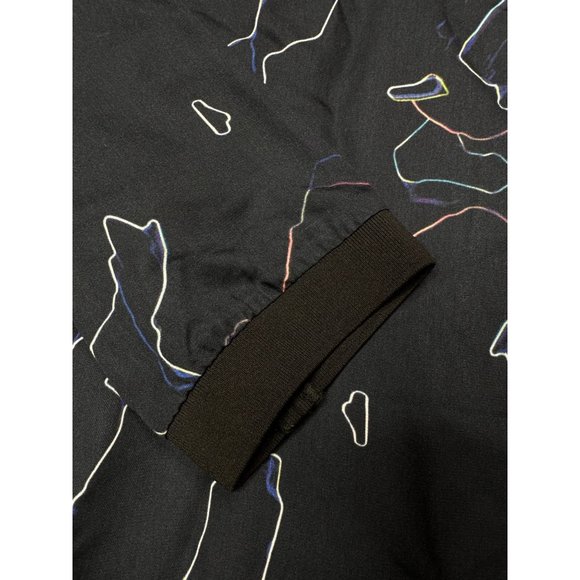 Elk the Label Dress Womens Large Scribble Print Shift Midi Blue Lagenlook - Picture 3 of 11